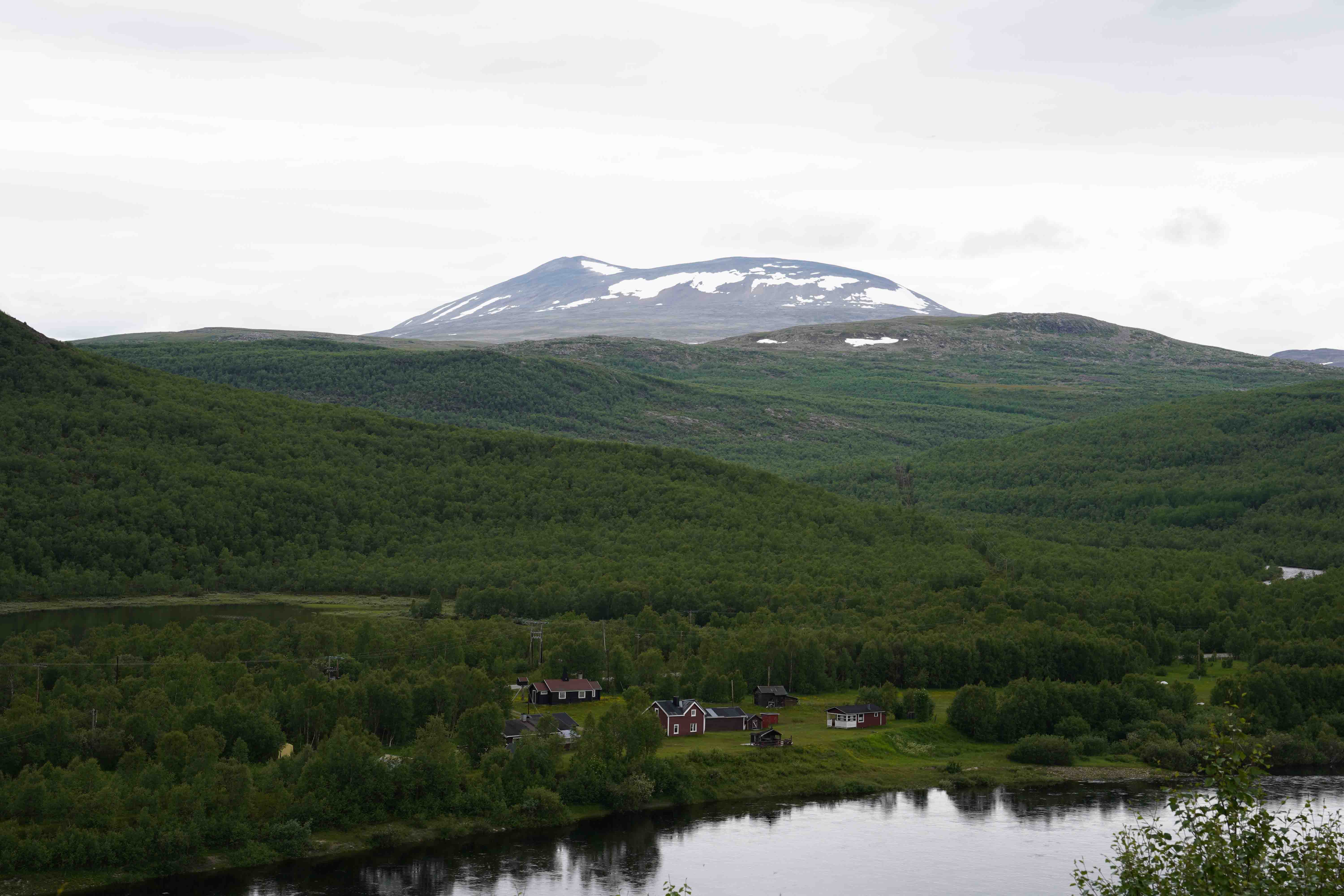 Nordic aurora landscape